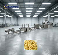 Ligne de production industrielle de snacks au maïs et au fromage, machine d'extrusion pour Cheetos Curls, équipement de traitement par friture continue et enrobage
