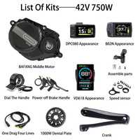 Kit de Motor Eléctrico para Bicicleta TopRideX M510, 36V 250W 110Nm, Sensor de Torque y Cadencia, IP X6 Impermeable, Ligero, Sin Escobillas