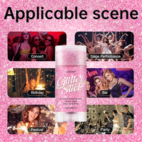 Bâton de poudre scintillante rose personnalisé pour le corps, effet illuminateur