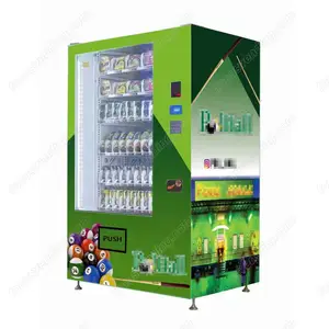 Intelligent automatic small combo snack and cold drink vending machine euro for office