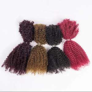 للبيع بالجملة شعر كاما عذراء برازيلي مقاس 16 بوصة شعر أفريقي مموج قبل التمدد للضفائر والتقلبات - Product Image 3