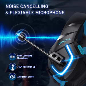 <span class=keywords><strong>Onikuma</strong></span> <span class=keywords><strong>K1</strong></span>-<span class=keywords><strong>B</strong></span> หูฟัง Audifonos,หูฟัง Auriculares Con หูฟัง Abs ตัดเสียงรบกวนชุดหูฟังนักเล่นเกม - Product Image 3