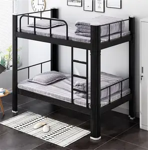Wholesale Knock Down Modern Heavy Duty Double Metal bunk beds supplier wholesale bed school dormitory bed