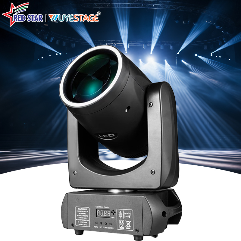 200W LED DJ Effect Light with 15 Patterns 12 Colors DMX512 Control for Party Club Disco Wedding Event Night Show