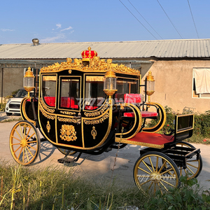 Carroza Eléctrica ZOWN Royal Horse, Decorada con Corona Negra y Dorada, 60V 80A, Ruedas Sólidas, para Bodas, Parques y Recorridos - Product Image 5
