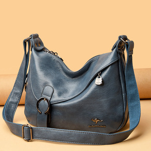 New <b>Soft</b> PU <b>Leather</b> Shoulder <b>Bag</b> Large Capacity Leisure Women's <b>Bags</b> Travel Shoulder <b>Bag</b> - Product Image 3