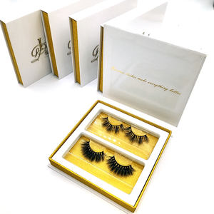 Caja de pestañas 3d de visón de 25mm, cajas de pestañas personalizadas, libro de pestañas vacío, sujeta pestañas <span class=keywords><strong>3</strong></span>, 5 pares con aplicador - Product Image 5