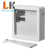 Boîtier de commutation en plastique ABS 60*63*21.2mm pour détecteur intelligent de température et d'humidité à écran numérique