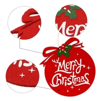 9 Pack Arbre de Noël Flocon de Neige Boissons Vin Tasse à Café Feutre Dessous de Verre Tasse Tapis Noël Vacances Sous-verres