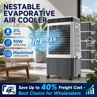 Ventilateur Rafraîchisseur d'Air Empilable JH-300Y 21L – Économisez sur les Frais de Transport – Certifié ETL GS – Ventilateur d'Eau Portable avec Télécommande – OEM ODM