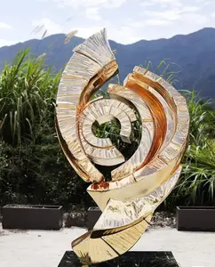 Creative Art Design of Outdoor Decoration Large Floor Mounted Metal Sculpture