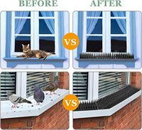 Griffes anti-oiseaux MZK pour la lutte antiparasitaire – Clôture anti-escalade pour pigeons, chauves-souris, serpents et fourmis – Lot de 20 pour usage en jardin
