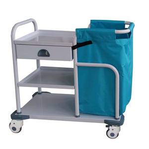 Ziekenhuis Medische Vuile Doek Linnen Winkelwagen Schone Linnen Winkelwagen Met Zak Ziekenhuis Linnen Trolley Prijs - Product Image 4