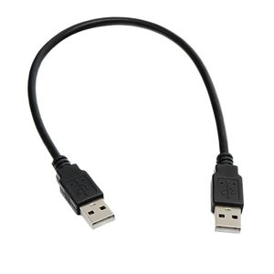 สายเคเบิลข้อมูล USB ชายต่อชาย 2.0 ทองแดงบริสุทธิ์ สีดำ สายเชื่อมต่อกระแสไฟ 2a - Product Image 3