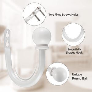 <span class=keywords><strong>Fermatende</strong></span> per tende <span class=keywords><strong>ganci</strong></span> cavi in lega <span class=keywords><strong>a</strong></span> forma di U <span class=keywords><strong>ganci</strong></span> per tende <span class=keywords><strong>a</strong></span> parete - Product Image 2