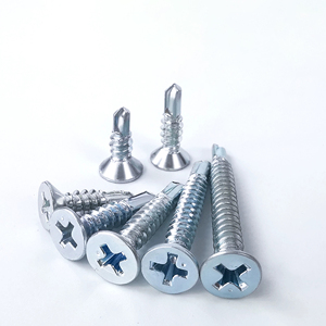 Bibo Yaente Factory M4.2/m4.8 Flat Countersunk Head Self-tapping Self-drilling Drill Tail <b>Fastener</b> Metric Measurement - Product Image 4