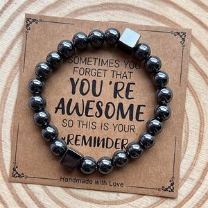 Natural Stone <b>Bracelet</b> Colorful Glass Beaded <b>Healing</b> Jewelry Seamless Influencer Choice Item Engraved Logo - Product Image 1