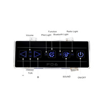 Haut-parleur Bluetooth, lumière sous-marine P-06 CE, contrôleur de baignoire de massage japonais, panneau de commande de baignoire à remous à écran tactile