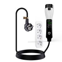 Chargeur domestique portable Mingze AC 3,5 kW 16 A GB/T Type 2 pour VE, courant réglable 110 V-240 V, pour la rénovation/mise à niveau des véhicules BYD, camping