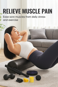 Set rol busa Fitness, rol pijat untuk pijat otot dalam Pilates Yoga - Product Image 5