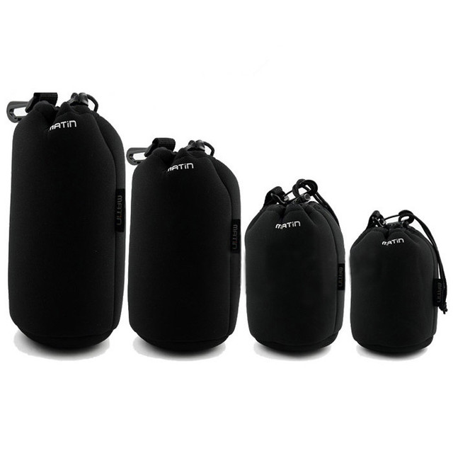 Waterproof Drawstring Dslr Camera Lens Soft Neoprene Pouch Bag S or M or L or XL Four Size Universal
