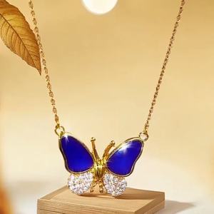 Cảm Giác Thay Đổi Màu Sắc Bướm Hút Từ 18K Vàng-Mạ Hàn Quốc Tùy Chỉnh Mặt Dây Chuyền Logo Tinh Tế Và Đơn Giản Vòng Cổ - Product Image 5