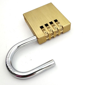 Brass Alloy Combination <b>Lock</b> 104mm 4-<b>Digit</b> Resettable Travel Luggage Anti-theft <b>Lock</b> - Product Image 2