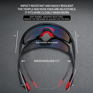 แว่นตาปั่นจักรยานกลางวันและกลางคืน แว่นตากันแดดปีนเขา ป้องกันแสงแดด แว่นตากันแดดป้องกันรังสียูวี กีฬากลางแจ้ง แว่นตาสกี - Product Image 4