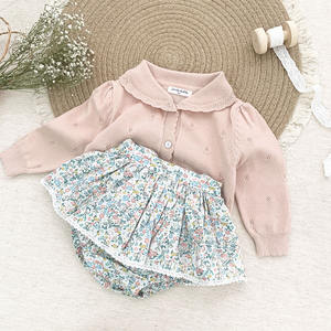2022 Winter Infant Toddler Baby Girls Cardigan Sweater Vintage Knitted Kids Clothes Wholesale 025AS22169 - Product Image 2