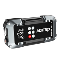 Démarreur de voiture 12V 26000mAh, gonfleur de pneus 150PSI, crête de puissance 3750A, USB-C 18W, 10 protections, boîte de kit d'urgence automobile