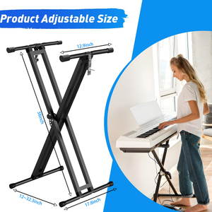 Nhạc Cụ Phụ Kiện Loại Nặng Đôi <span class=keywords><strong>X</strong></span> Loại Điện Tử Organ Đứng Bàn Phím Đứng Đàn Piano Đứng - Product Image 3