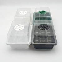 Plateau de germination pour semis de plantes de jardin, kits de démarrage de semis, couvercle de boîte de culture, plateau de germination à 6 ou 12 cellules