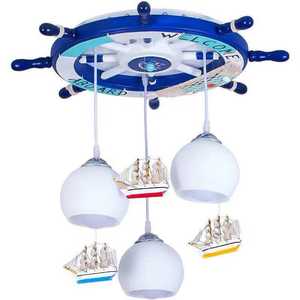 Kreative Modellierung von Segelboot Kids Led Decken leuchte Kinderzimmer Kronleuchter Leuchte Beleuchtung - Product Image 5
