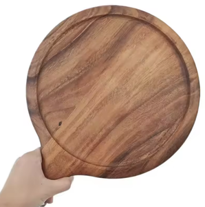 Bloc à découper en bois Cacia Peel à pizza à double usage et planche de service - Product Image 2