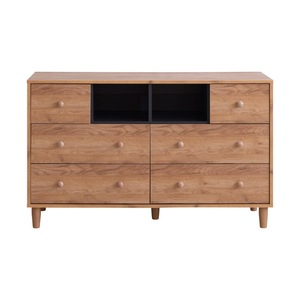 Commode de chambre à coucher avec compartiments de rangement visibles - Product Image 1