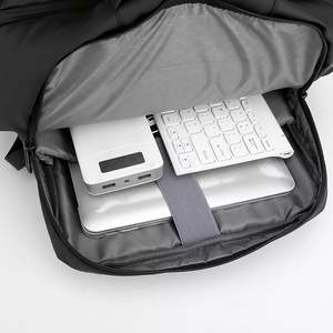 Sac à dos d'affaires de luxe en nylon pour hommes OEM, léger, tendance, imperméable, intelligent, avec port USB, sac à dos pour ordinateur portable avec logo, mochilas - Product Image 5