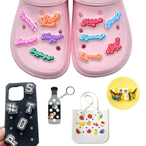 Abalorios de PVC con logotipo propio de la decoración de zapatos, venta al por mayor, accesorios de lujo personalizados para coches de marca, abalorios de zapatos para zuecos de adultos - Product Image 6