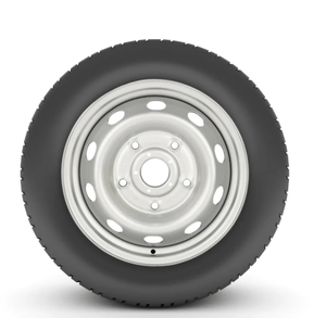 Neumático de remolque Customrim con llanta ST145/R12 145/R12 Radial Carga E 5 birlos Gris Plata - 6 años de garantía con asistencia en carretera - Product Image 6