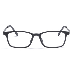 Gafas de Hombre con Montura Cuadrada de Titanio y Goma 9839, Montura Completa TR90, Protección Anti Luz Azul, Gafas de Moda para Negocios - Product Image 3