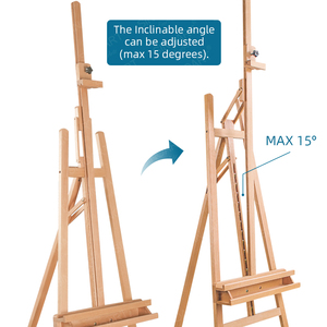 SINOART <strong>Art</strong> Suppliers Large Painters <strong>Easel</strong> Adjustable Beech Wood Artist <strong>Easel</strong> Caballete De Artista Ajustable - Product Image 2