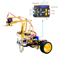 Kit d'Apprentissage OEM Bras Robotique Mécanique 4DOF Voiture 2RM pour Arduino Kit Robotique