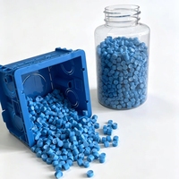 Granulés de PVC rigides bleus anti-corrosion SG5, composé de PVC résistant aux UV pour la protection des câbles souterrains et des tuyaux