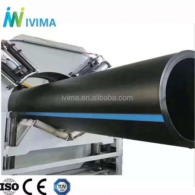 Ligne de production de machine d'extrusion de tuyau de HDPE de haute qualité d'IVIMA pour produire des tubes d'approvisionnement en eau