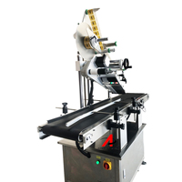 Machine d'étiquetage automatique pour sachets debout, doypack, sac en mylar, autocollant adhésif, surface plane