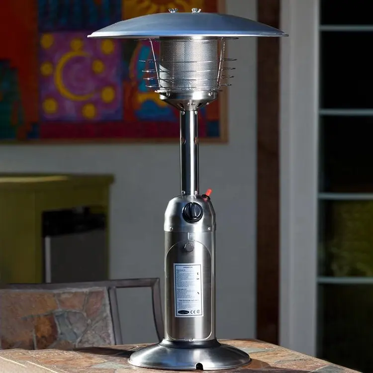 Stainless Steel Outdoor Deck Table Top Propane Patio Heater