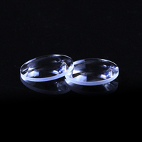 Lentille biconvexe à haute transmission, verre avec revêtement antireflet pour systèmes optiques