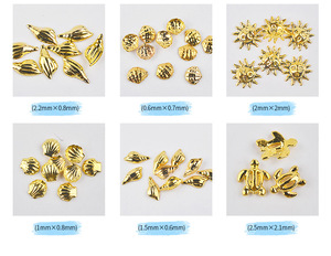 Adornos Metálicos para Uñas Serie Océano, Remaches, Estrellas de Mar, Conchas, Decoraciones Marinas, Caja de Accesorios para Manicura - Product Image 6
