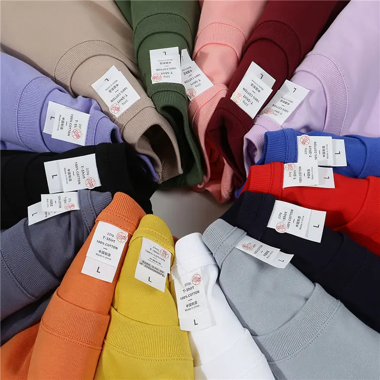 OEM Quần Áo Các Nhà Sản Xuất 100% Cotton 280G Heavyweight In Thương Hiệu Logo Cộng Với Kích Thước Giản Dị Áo Phông Tùy Chỉnh T Áo Sơ Mi Mens Áo Thun