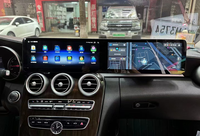 HXHY Double Interactive Android 13 Auto Carplay Voiture Dvd Radio Lecteur Navigation Multimédia Stéréo Pour Benz Classe C W205 GLC