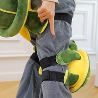 Coussin de protection pour les fesses en peluche Tortue et Ours brun, doux et mignon, anti-chute, pour les genoux et les hanches, en fibre de polyester, pour le ski d'hiver